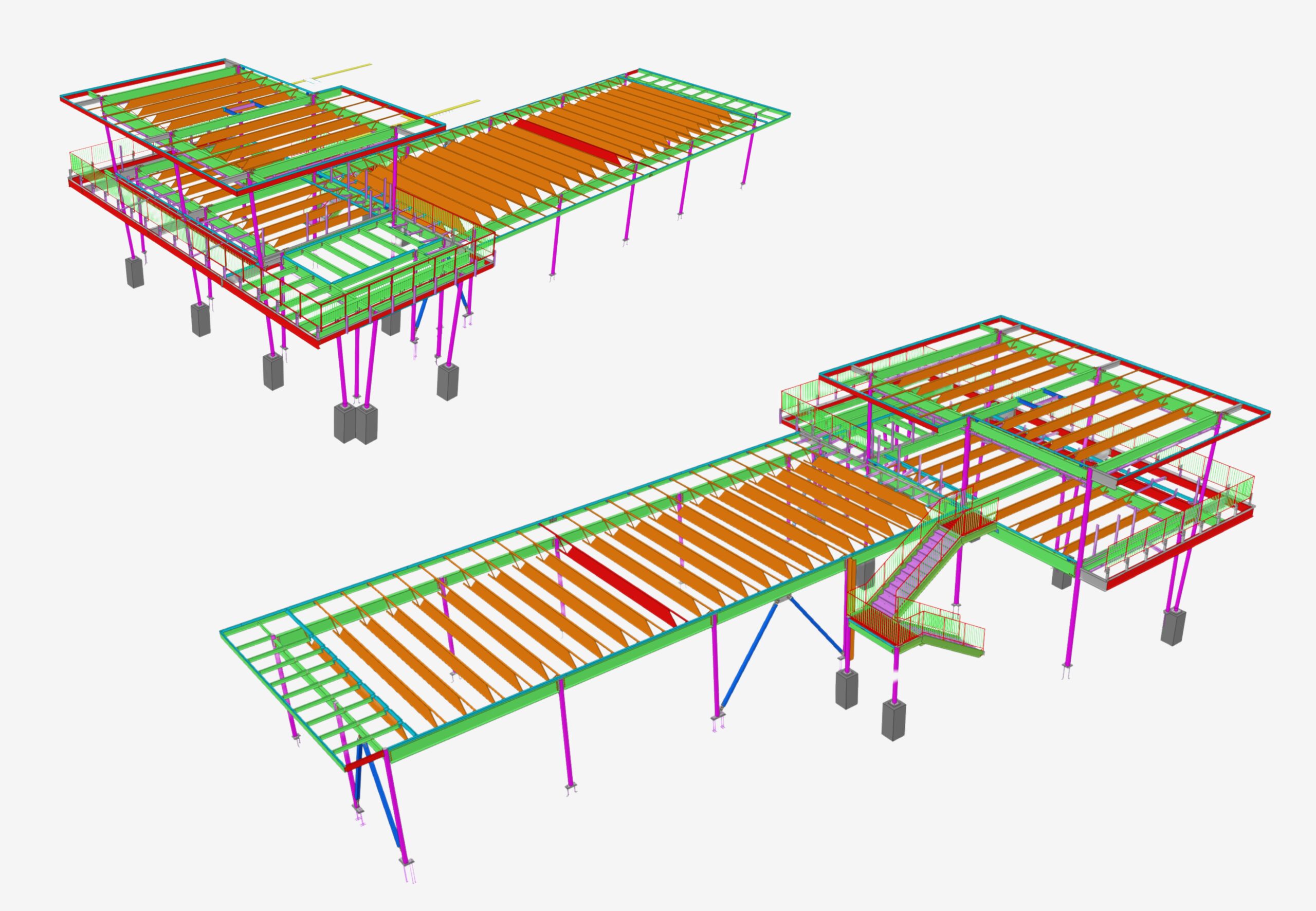 3D design for steel structure